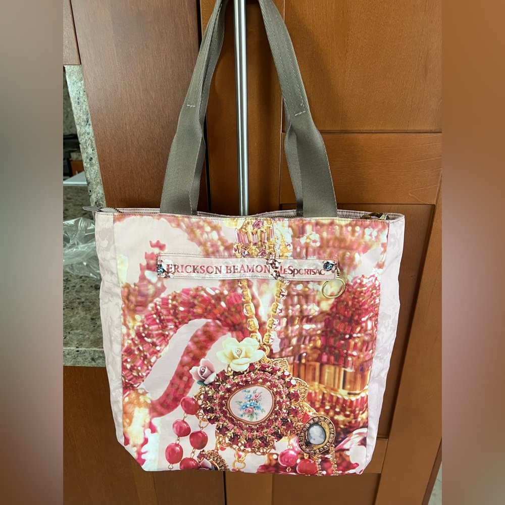 Le Sportsac x Erickson Beamon Pink Tote Bag